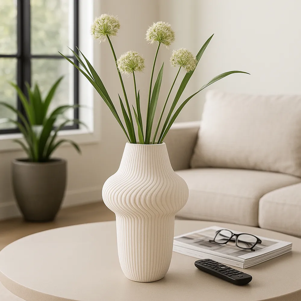 DEANFIELD IVORY VASE 10 (IN)