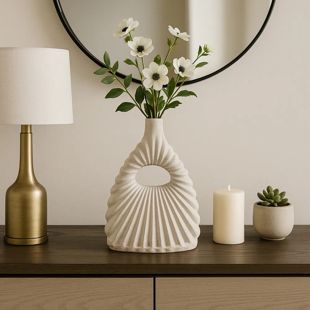 FALLONBURN IVORY VASE 17 (IN)
