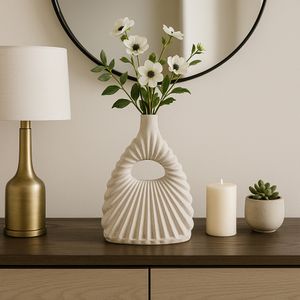 FALLONBURN IVORY VASE 17 (IN) 12
