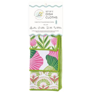 Pink Papaver Eco Dish Cloth (Set of 3) 4
