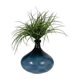 HESTONWELL BLUE GLASS VASE 13 (IN) 3