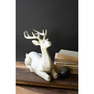 Resting Faux Concrete Deer 2