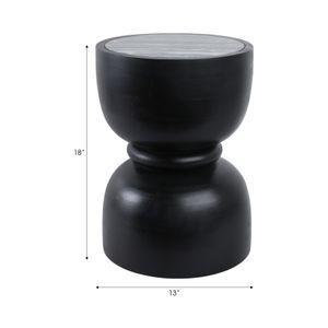 BRYSONBURN BLACK TABLE 18 (IN) 9