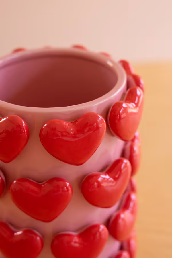 Ceramic Hearts Vase