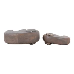 HESTONFORD SET OF 2 BROWN DECOR 4 (IN) 8