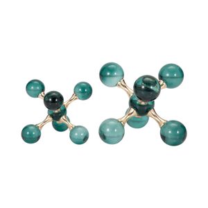 CLOVERWELL SET OF 2 GREEN BOOKENDS 7 (IN) 3