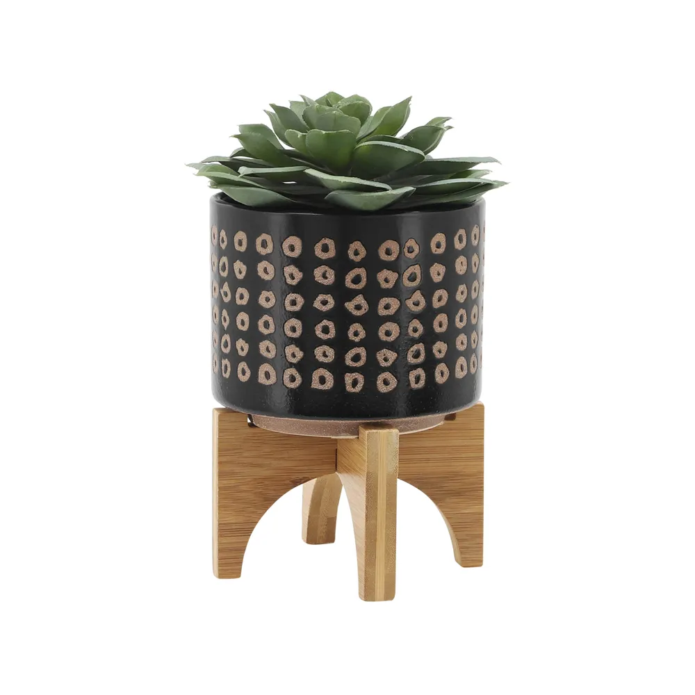 TANNERHAM SET OF 2 BROWN PLANTER 11 (IN)