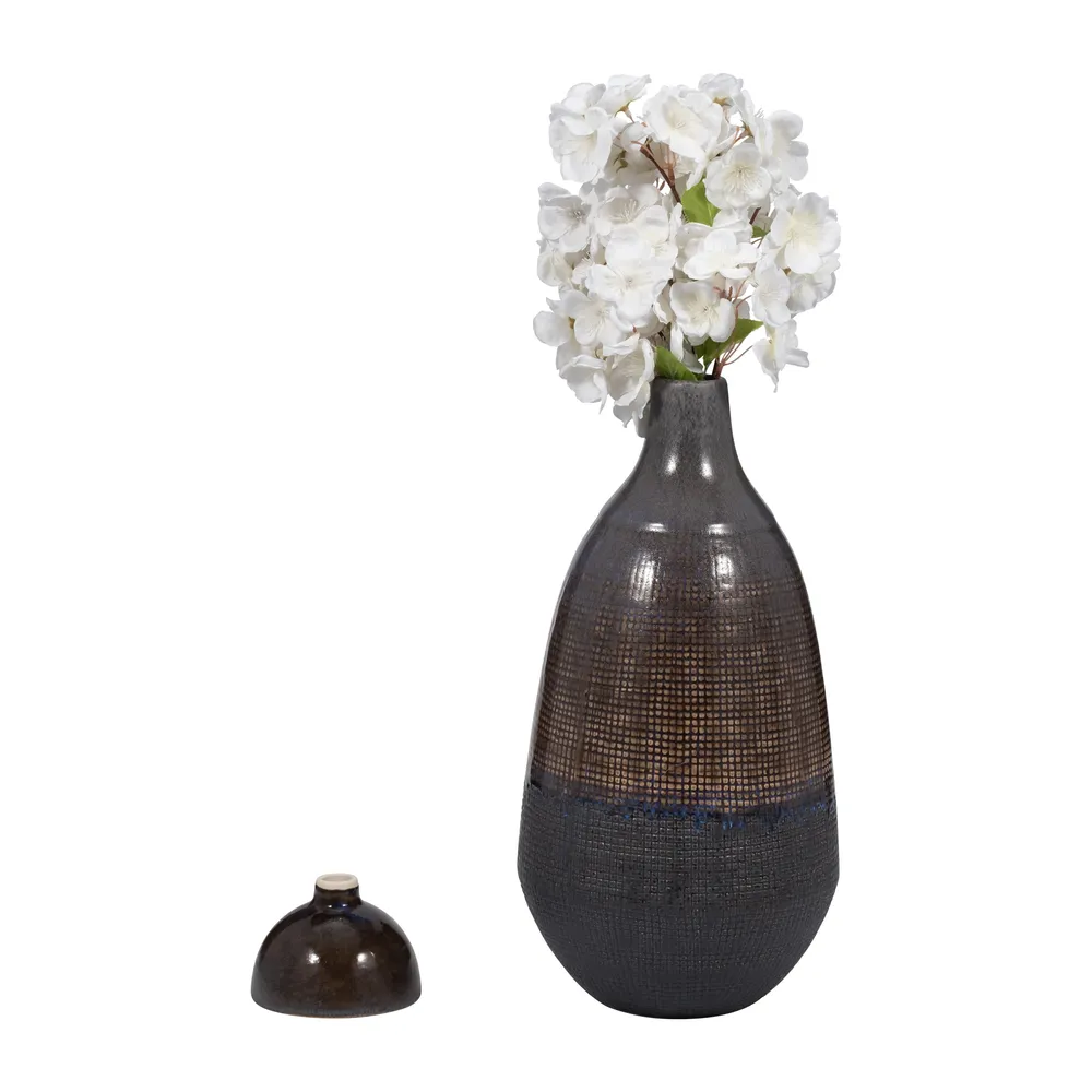CARLINFIELD BROWN VASE 18 (IN)