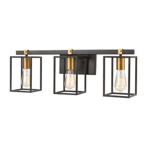 Cloe 26'' Wide 3-Light Vanity Light - Matte Black 1