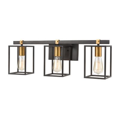 Cloe 26″ Wide 3-Light Vanity Light - Matte Black