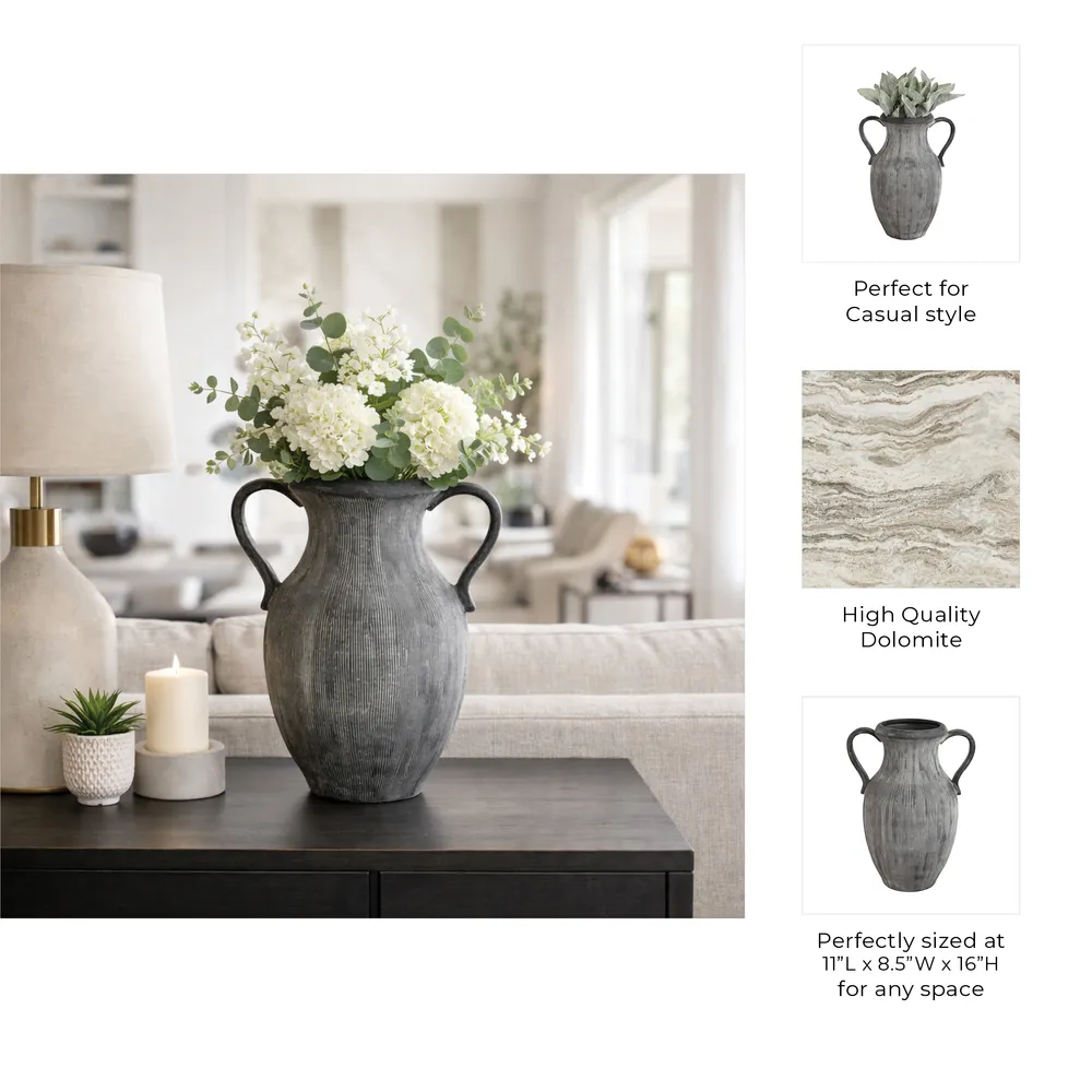 ALTONMILL BLACK VASE 15 (IN)
