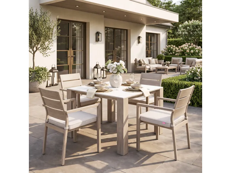 Leilani Square Dining Table (42") White 2