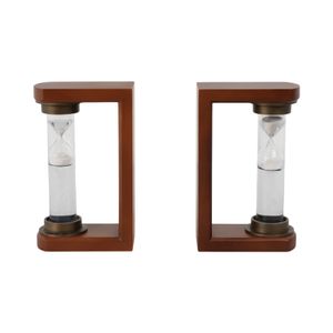 REGANBEACH SET OF 2 BROWN BOOKENDS 8 (IN) 1