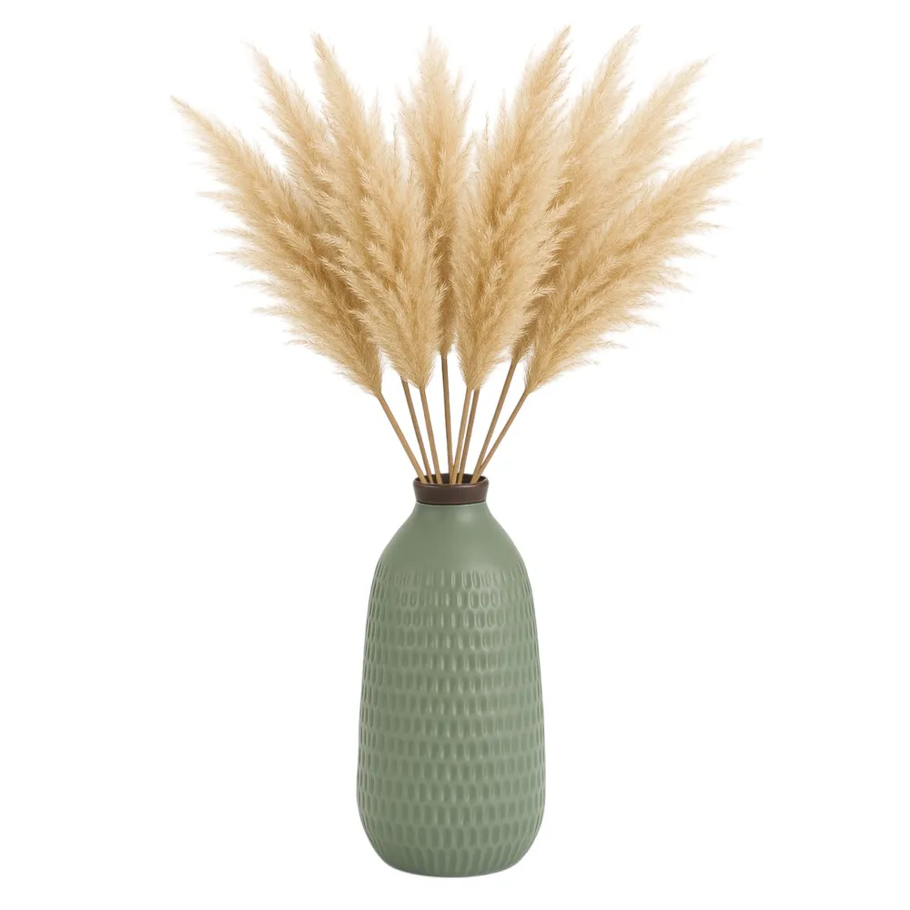 HOLLIS GREEN VASE 16 (IN)