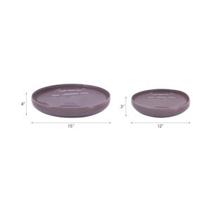 PEYTONWICK SET OF 2 PURPLE BOWLS 4 (IN) 10