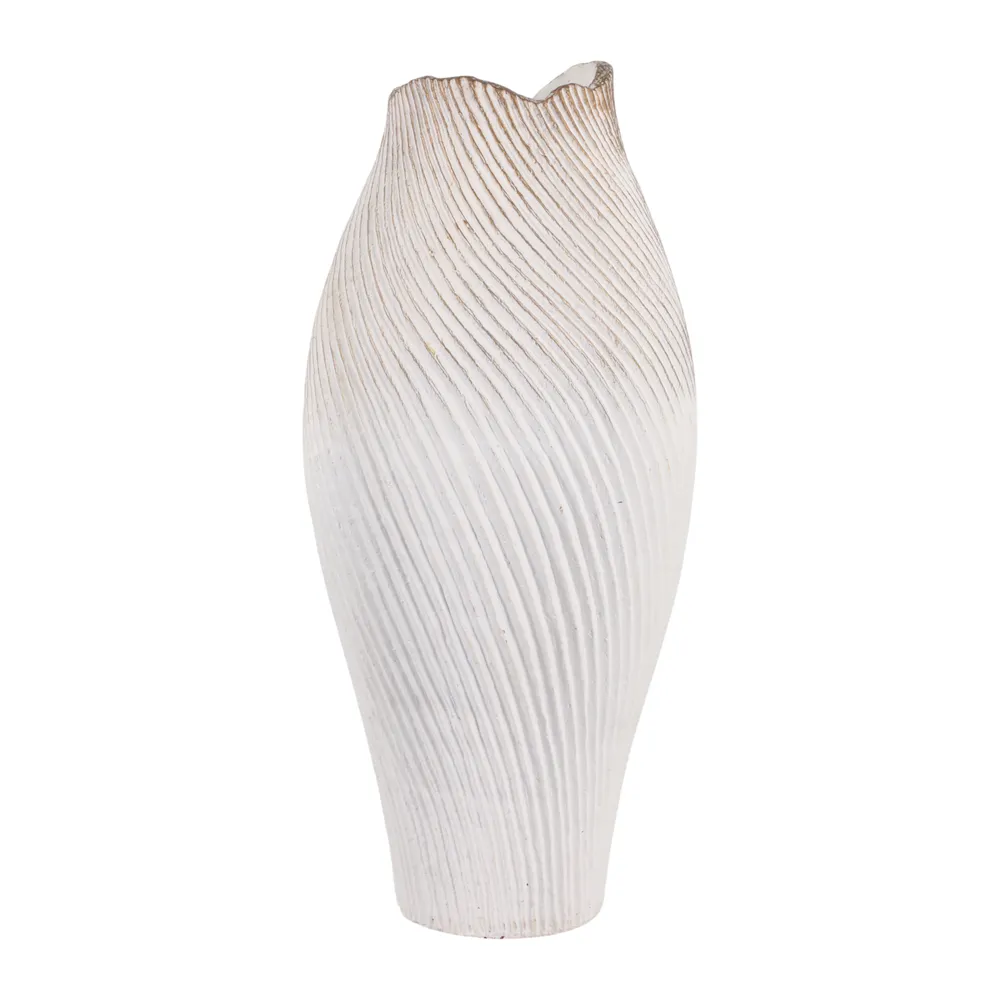 DENNINGLAND WHITE VASE 26 (IN)