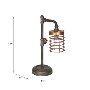 SKYLERRUN BROWN LAMP 18 (IN) 7