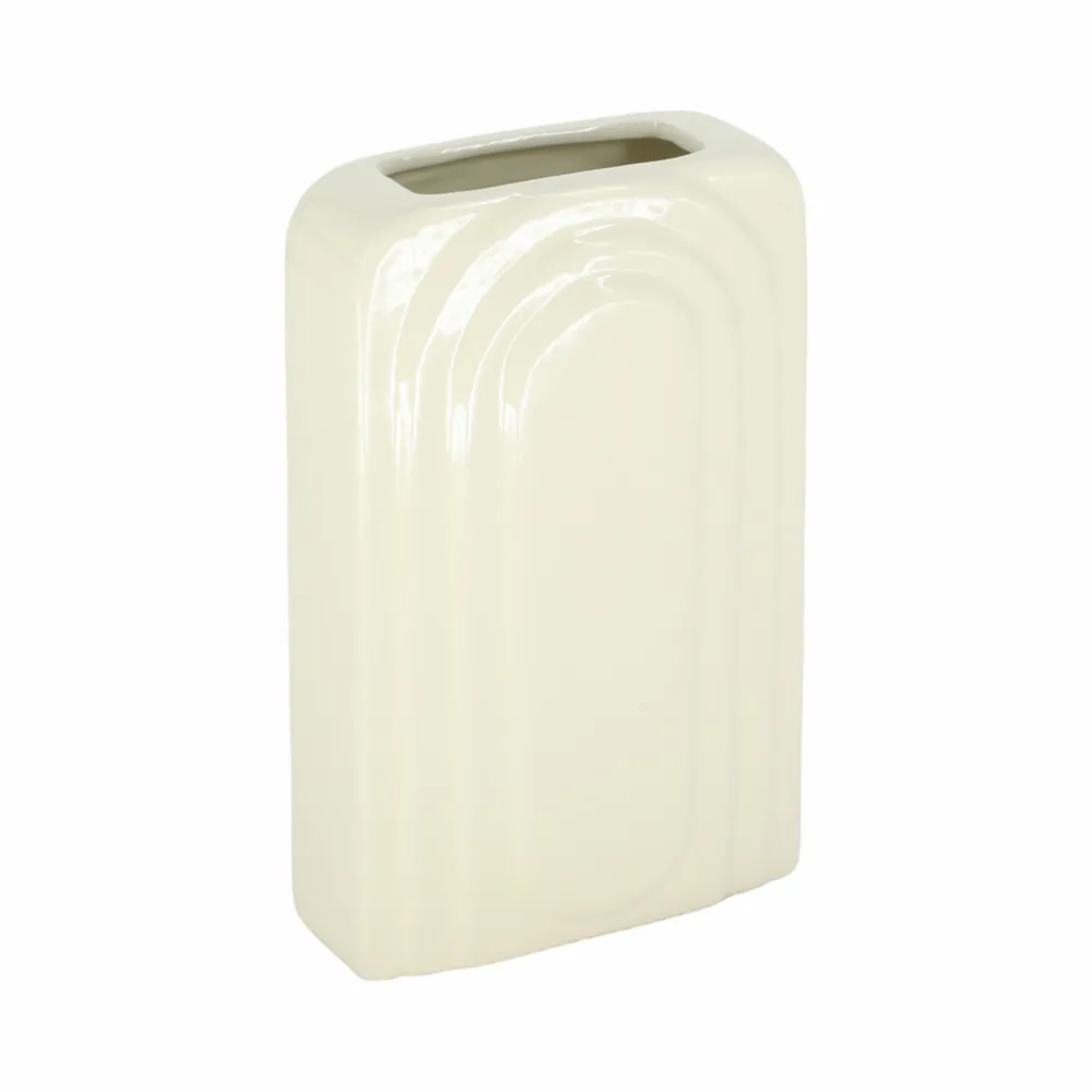 GRAYDONTON WHITE VASE 7 (IN)