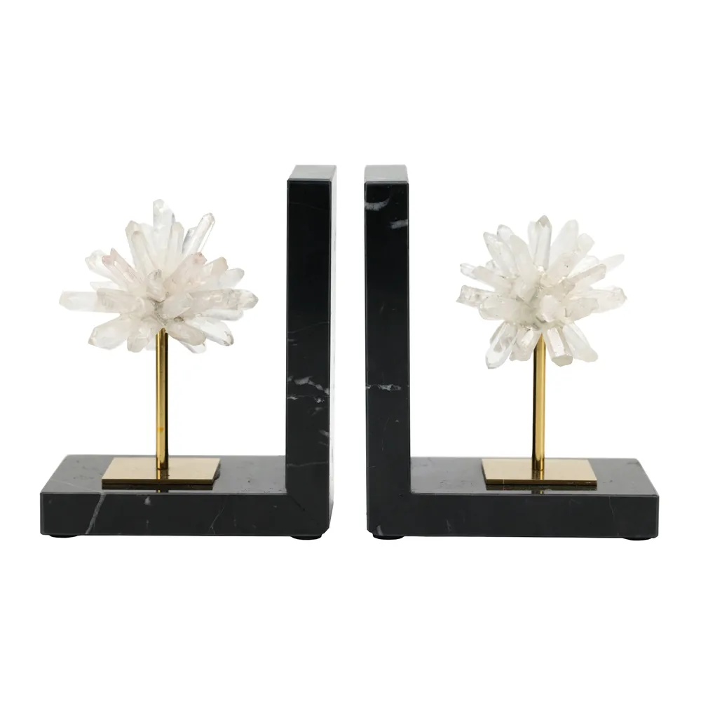 TUCKERLAKE SET OF 2 BLACK BOOKENDS 7 (IN)