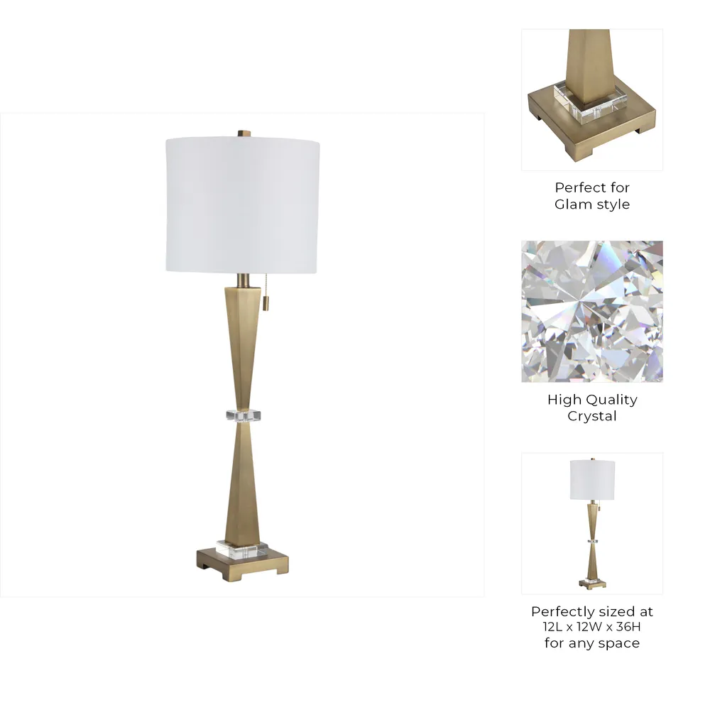 MAXWELLLEY GOLD LAMP 37 (IN)