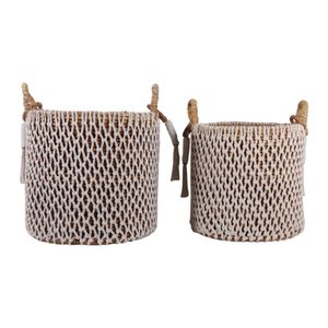 DUNCANLAND SET OF 2 BROWN STORAGE 24 (IN) 5