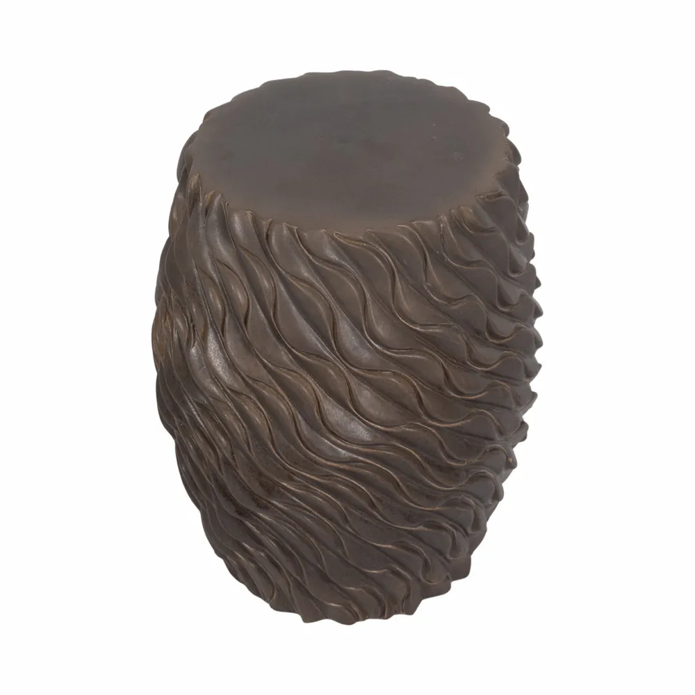 DEWEYHOLM BROWN GARDEN STOOL 20 (IN)