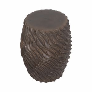 DEWEYHOLM BROWN GARDEN STOOL 20 (IN) 4