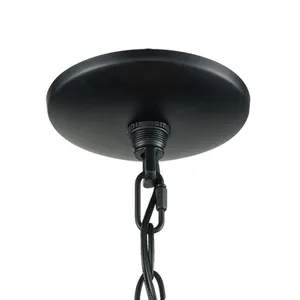 Lineo 20'' Wide 6-Light Chandelier - Matte Black 3