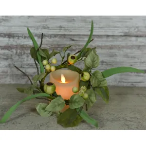 Berry Herb 4.5in Candle Ring 1