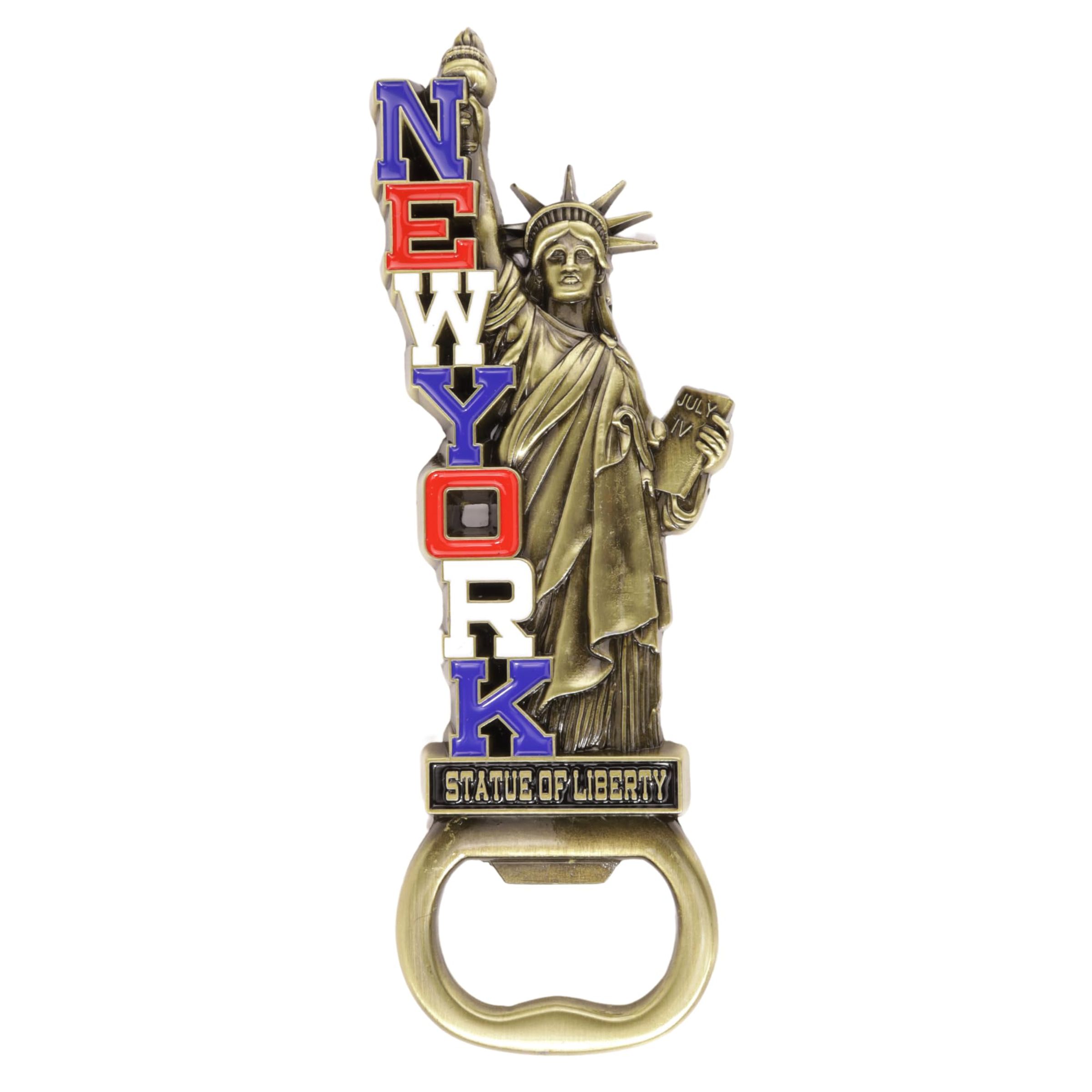 BIG BITE STATUE OF LIBERTY BOTTLE OPENER MAGNET