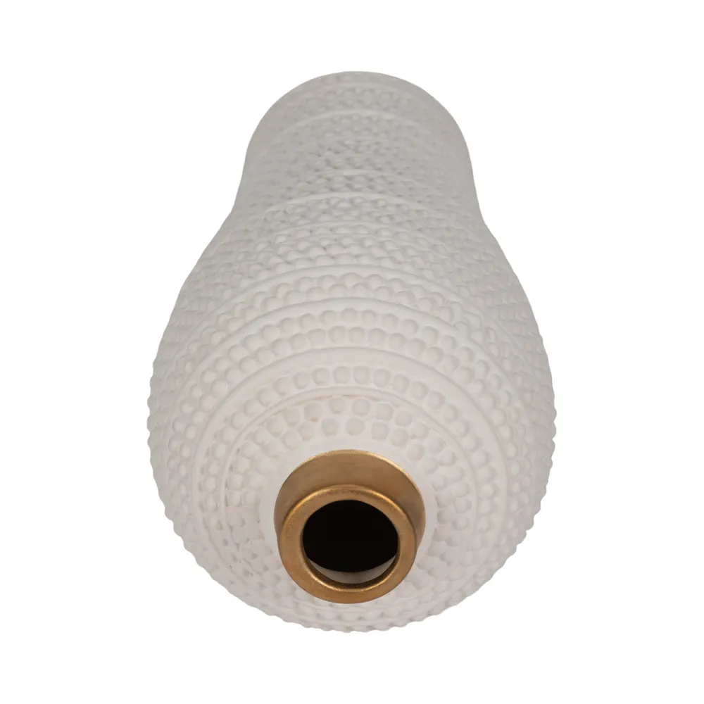 VERNONHOLM WHITE VASE 14 (IN)