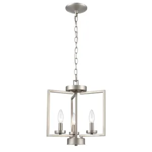 West End 14.5'' Wide 3-Light Chandelier - Brushed Nickel 1