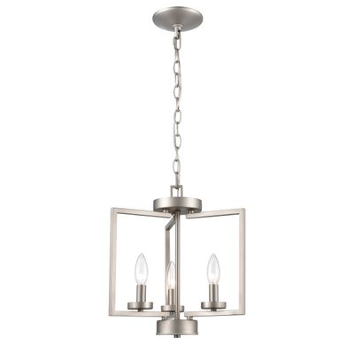 West End 14.5'' Wide 3-Light Chandelier - Brushed Nickel