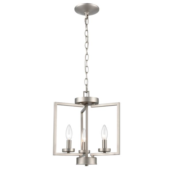 West End 14.5'' Wide 3-Light Chandelier - Brushed Nickel