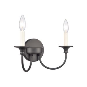 Cecil 14'' Wide 2-Light Vanity Light - Matte Black 3