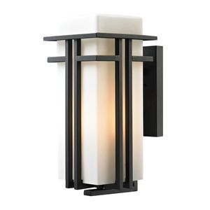 Croftwell 17'' High 1-Light Outdoor Sconce - Textured Matte Black 1