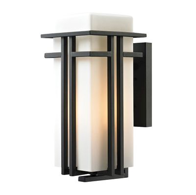 Croftwell 17″ High 1-Light Outdoor Sconce - Textured Matte Black