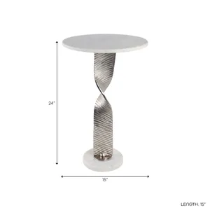DENTONWIND SILVER TABLE 25 (IN) 9