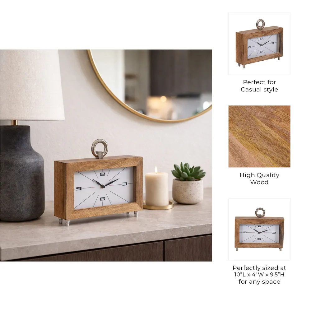 BRENDANBROOK BROWN CLOCK 10 (IN)