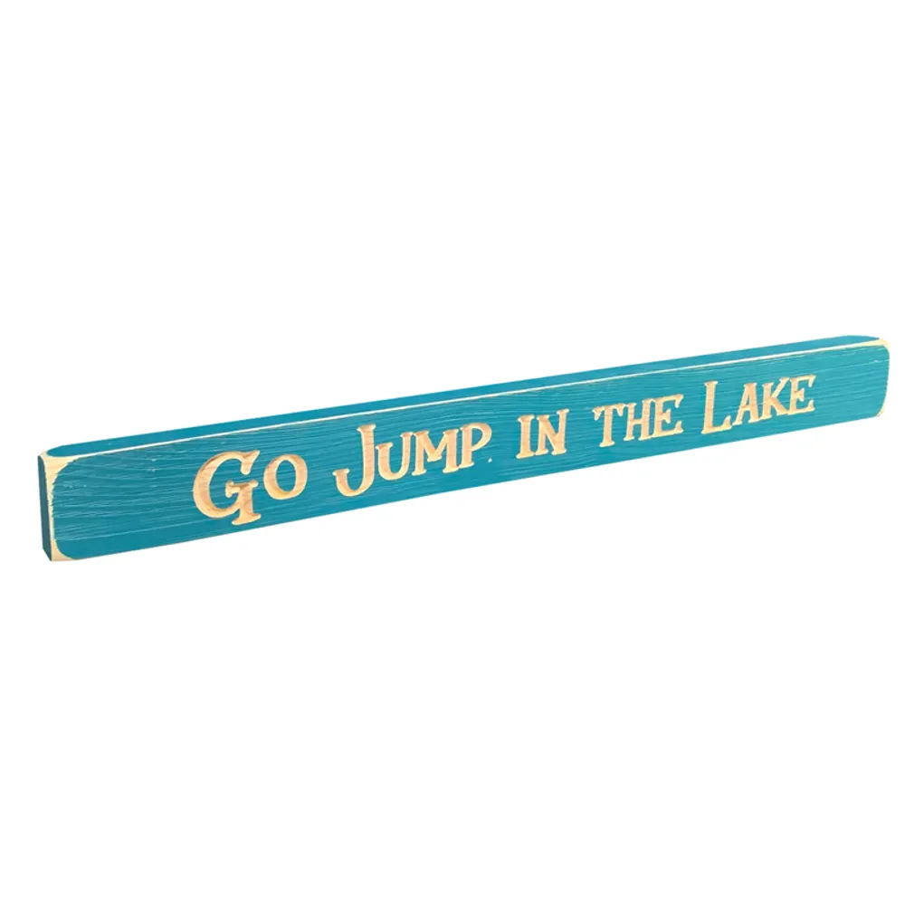 18" USA JUMP IN THE LAKE BARNWOOD SIGN