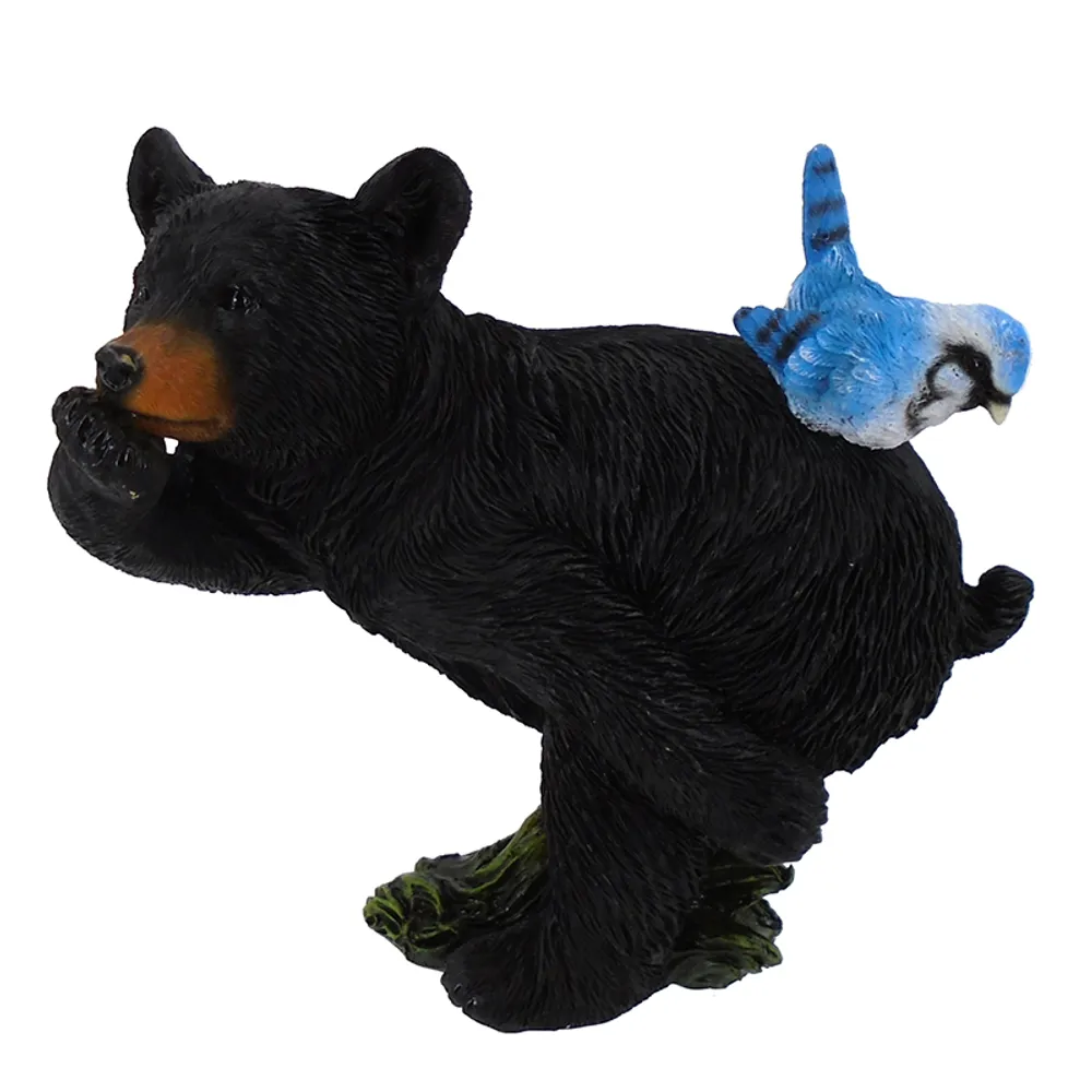 7-1/4" BEAR FIGURE W/BIRD