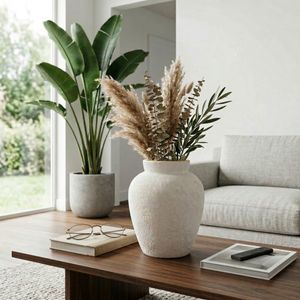 TROYSTONE IVORY VASE 12 (IN) 10