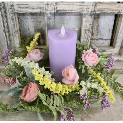 Cottage Bloom 4.5in Candle Ring