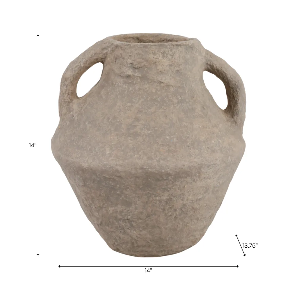 FERRIS TAN VASE 14 (IN)