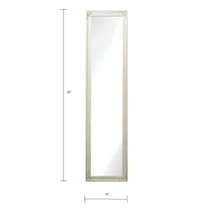 Masalia Floor Mirror - Antique White 2