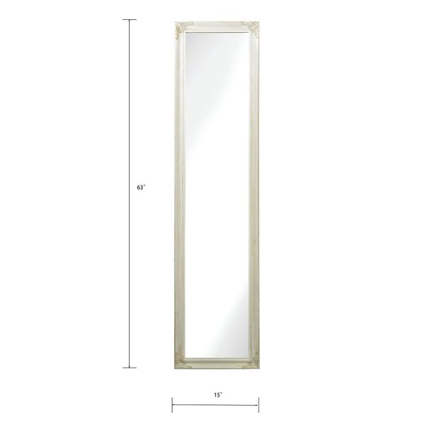 Masalia Floor Mirror - Antique White