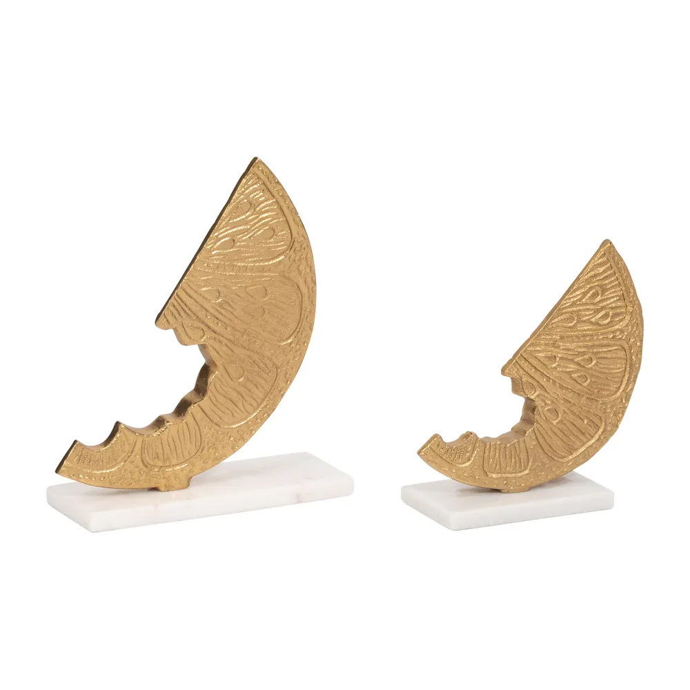 GRADYGROVE SET OF 2 GOLD DECOR 10 (IN)