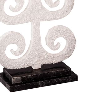 Curled Fern Candleholder - White 4