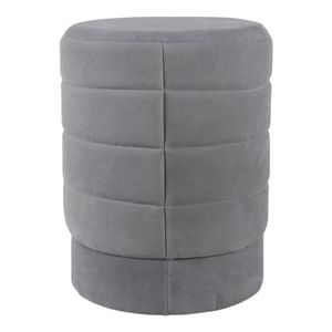 PENNFIELD GRAY OTTOMAN 19 (IN) 4