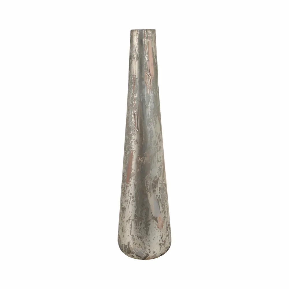 MILTONFORD TAN GLASS VASE 26 (IN)